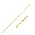 Diamond-Cut Alternating Bead Chain in 14k Yellow Gold (1.30 mm)
