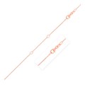 Double Extendable Cable Chain in 14k Rose Gold (0.97 mm)