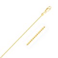 Diamond-Cut Bead Chain in 14k Yellow Gold (1.10 mm)