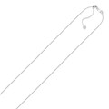 Adjustable Cable Chain in 10k White Gold (1.10 mm)