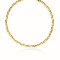 Byzantine Motif Necklace in 14k Yellow Gold