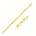 Solid Curb Chain in 14k Yellow Gold (5.7mm)