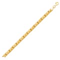 Fancy Basket Weave Line Bracelet in 14k Yellow Gold
