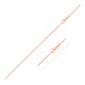 Double Extendable Diamond Cut Cable Chain in 14k Rose Gold (1.10 mm)