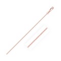 Diamond Cut Cable Link Chain in 10k Rose Gold (0.87 mm)