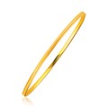 Thin Concave Style Stackable Bangle in 14k Yellow Gold (3.15 mm)