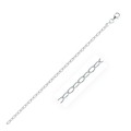 Classic Rhodium Plated Rolo Chain in 925 Sterling Silver (2.5mm)