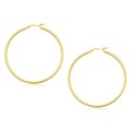 Classic Hoop Earrings in 10k Yellow Gold (45mm Diameter) (2.0mm)
