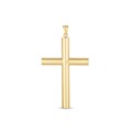 14k Yellow Gold High Polish Classic Cross Pendant