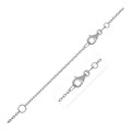 Extendable Cable Chain in 14k White Gold (1.50 mm)