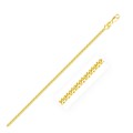 Gourmette Chain in 18k Yellow Gold (2.20 mm)