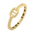 Mariner Link Style Ring in 14K Yellow Gold