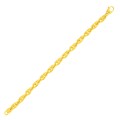 Entwined Oval Link Bracelet in 14k Yellow Gold
