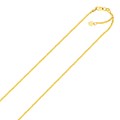 Adjustable Sparkle Chain in 10k Yellow Gold (1.5mm)