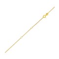 Double Extendable Diamond Cut Cable Chain in 14k Yellow Gold (0.87 mm)