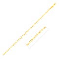 14k Yellow Gold Alternating Paperclip Chain (2.80 mm)
