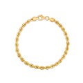 Silk Rope Chain Bracelet in 14k Yellow Gold  (3.70 mm)