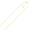 Adjustable Cable Chain in 14k Yellow Gold (.90mm)