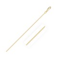 Diamond Cut Cable Link Chain in 10k Yellow Gold (0.87 mm)