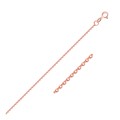 Diamond Cut Cable Link Chain in 14k Rose Gold (1.10 mm)