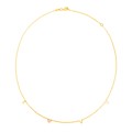 14k Two Tone Gold Love Necklace