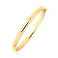 Polished Dome Childrens Bangle in 14k Yellow Gold (5.50 mm)