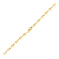 14k Yellow Gold Bracelet with Polished Circles (3.90 mm)