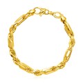 14k Yellow Gold 8 1/2 inch Heavy Figaro Chain Bracelet