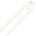 Adjustable Cable Chain in 10k Yellow Gold (1.10 mm)