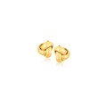 Love Knot Stud Earrings in 10k Yellow Gold