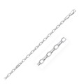 Oval Rolo Chain in 14k White Gold (3.20 mm)