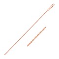 Oval Cable Link Chain in 14k Rose Gold (0.97 mm)