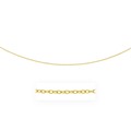 Textured Links Pendant Chain in 14k Yellow Gold (2.5mm)