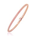 Woven Style Bangle in 14k Rose Gold