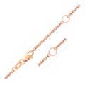 Double Extendable Cable Chain in 14k Rose Gold (1.80 mm)