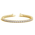 Lab Grown Round Diamond Tennis Bracelet in 14k Yellow Gold (10 cctw F/G  VS2/SI1)