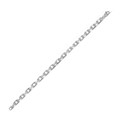French Cable Chain Bracelet in 14k White Gold  (4.80 mm)