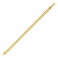 Double Interlocking Link Bracelet in 10k Yellow Gold