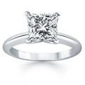 Classic Solitaire Engagement Ring Mounting in 14k White Gold