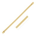 14k Yellow Gold Rib Link Bracelet (7.00 mm)