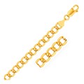 Lite Curb Bracelet in 10k Yellow Gold  (6.20 mm)