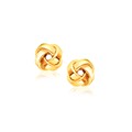 Classic Love Knot Stud Earrings in 14k Yellow Gold