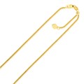 Adjustable Popcorn Chain in 14k Yellow Gold (1.10 mm)