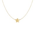 14k Yellow Gold Necklace with Five Pointed Star