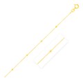 Bead Links Saturn Chain in 14k Yellow Gold (1.80 mm)