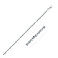 Classic Rhodium Plated Sparkle Chain in 925 Sterling Silver (2.20 mm)
