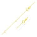 Double Extendable Piatto Chain in 10k Yellow Gold (1.30 mm)