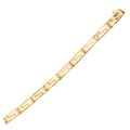 Greek Key Link Bracelet in 14k Yellow Gold