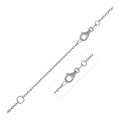 Extendable Cable Chain in 14k White Gold (1.20 mm)