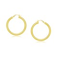 Classic Hoop Earrings in 14k Yellow Gold (25mm Diameter) (4.0mm)